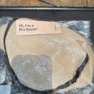 Cream and Black Mesh Laundry Bag for Delicates